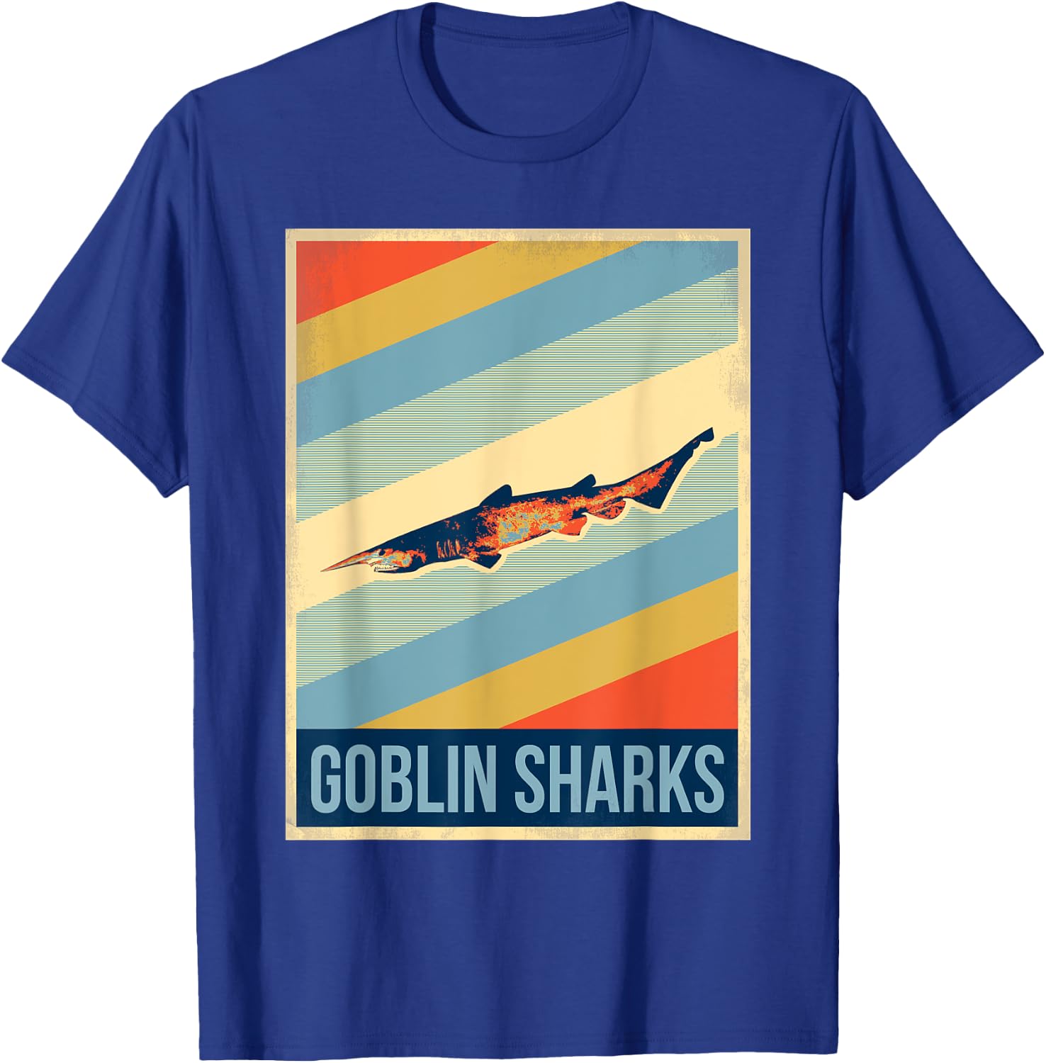 Vintage Goblin Sharks T-Shirt - T-Shirt | Royal