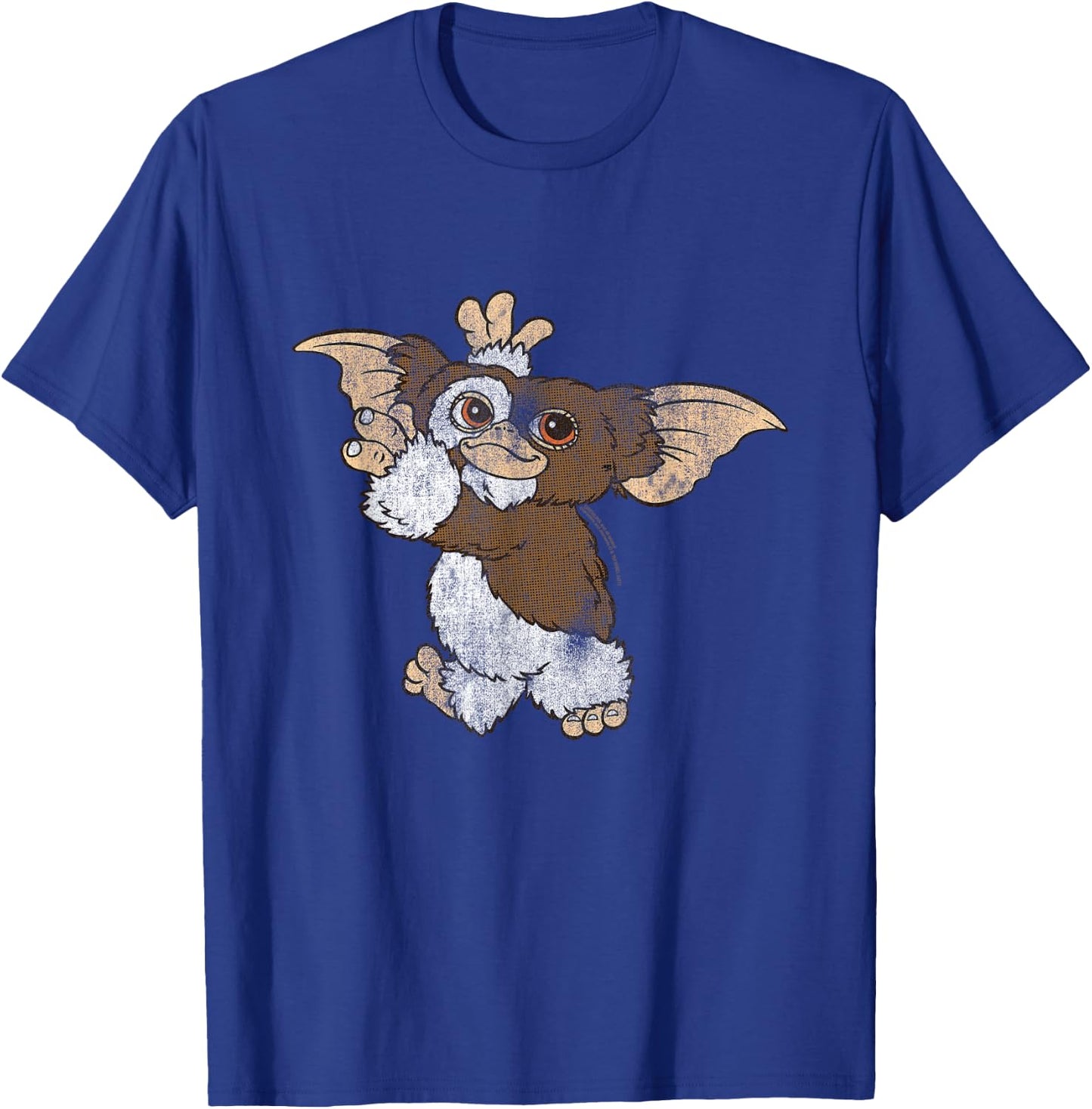 Gremlins Gizmo Waving T-Shirt - T-Shirt | Royal