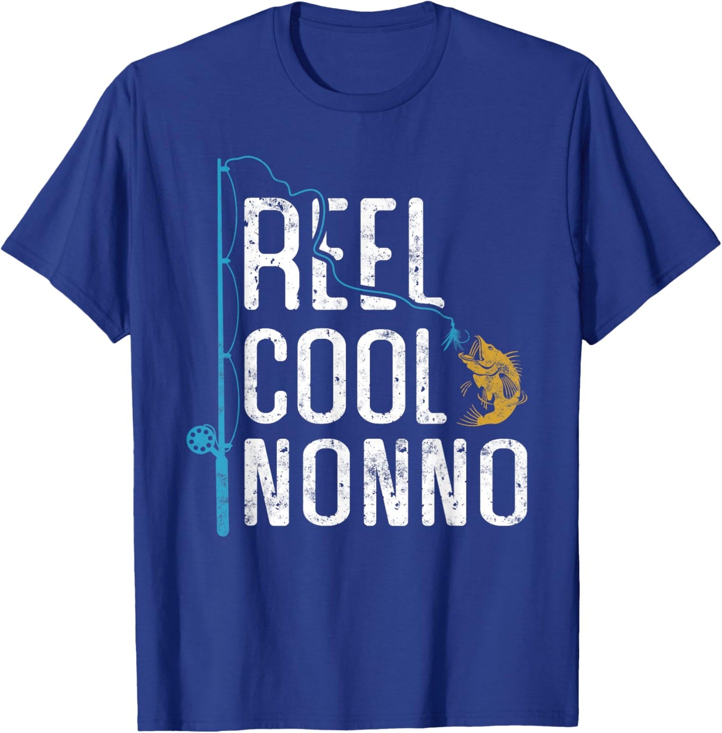 Fishing Reel cool Nonno Father’s Day gift Fisherman Nonno T-Shirt - T-Shirt | Royal
