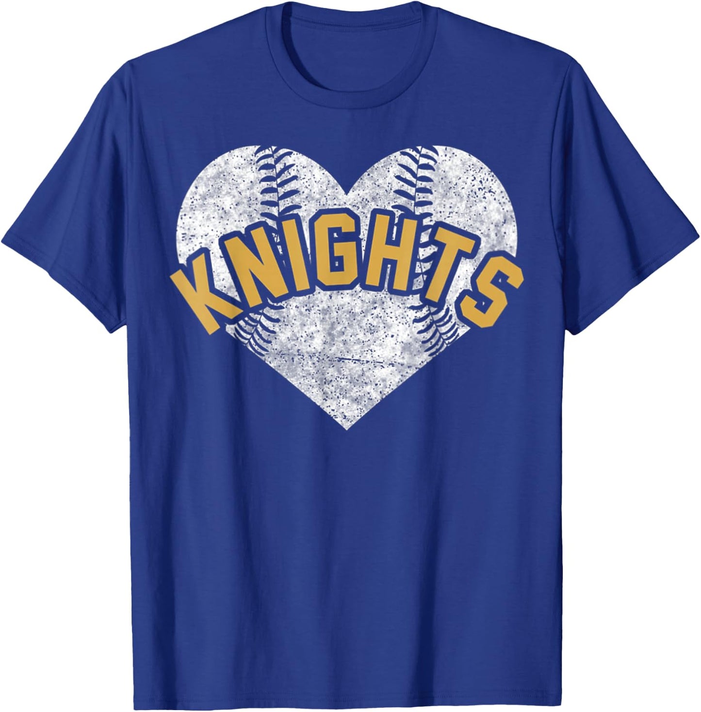 Knights Baseball Softball Shirt High School Team Mascot Mom T-Shirt - T-Shirt | Royal
