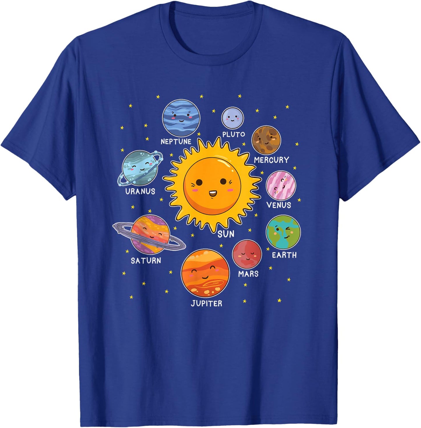 Solar System Planet Space Planets Boys Girls Toddlers T-Shirt - T-Shirt | Royal