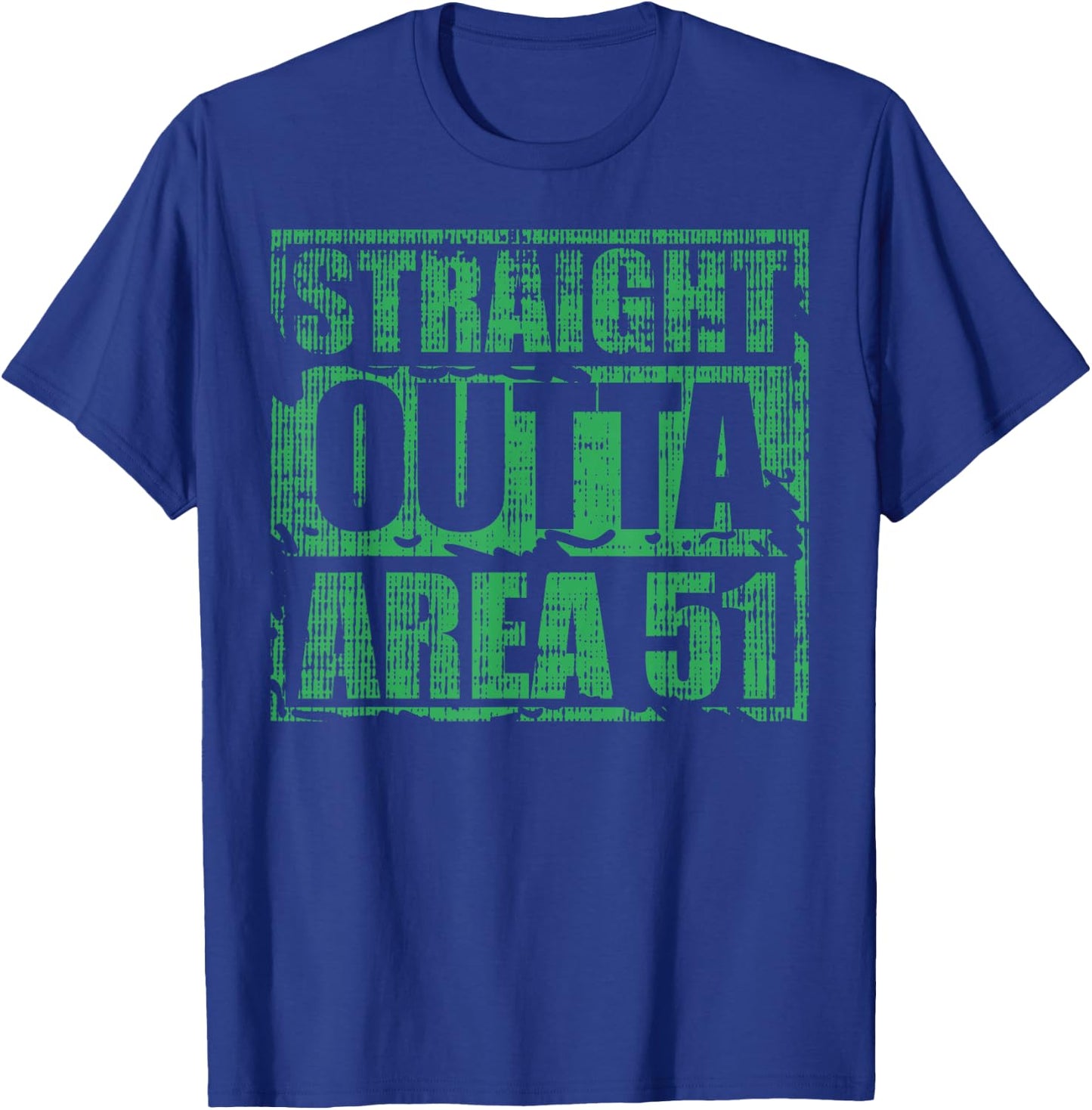 Straight Outta Area 51 Funny Nevada 09/20/19 Alien UFO ET T-Shirt - T-Shirt | Royal