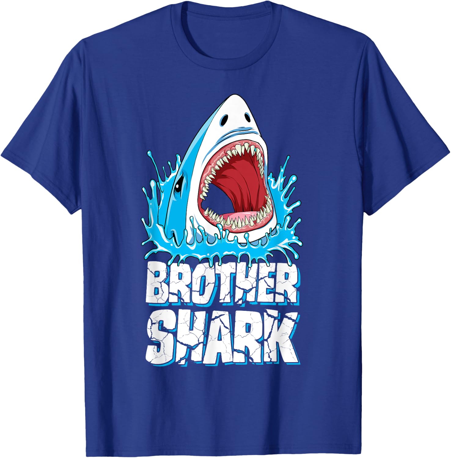 Brother Shark T Shirt Family Matching Men Boys Jawsome Gifts T-Shirt - T-Shirt | Royal