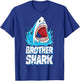 Brother Shark T Shirt Family Matching Men Boys Jawsome Gifts T-Shirt - T-Shirt | Royal