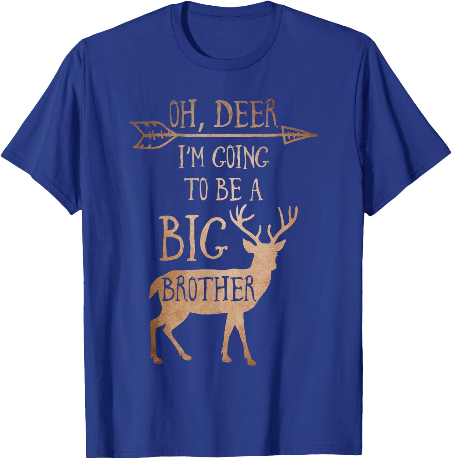 Oh Deer Im Going to Be a Big Brother Christmas T-Shirt - T-Shirt | Royal
