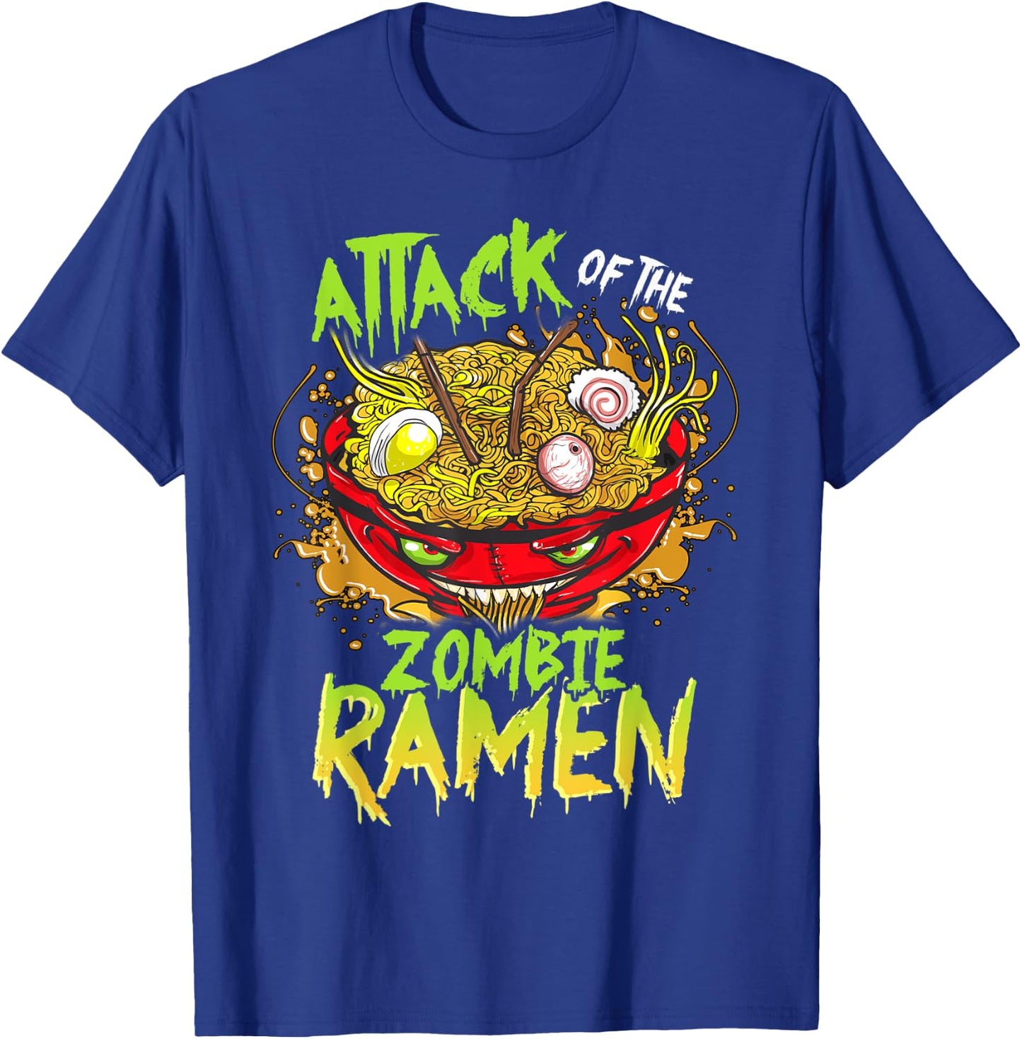 Scary Halloween Zombie Ramen Anime T-Shirt - T-Shirt | Royal