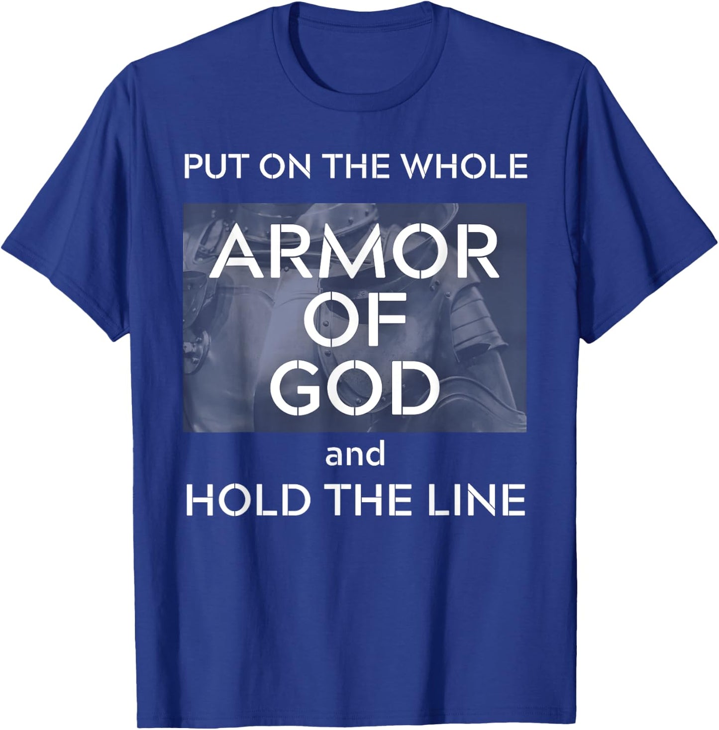 Hold The Line Christian Truckers Freedom Convoy 2022 Patriot T-Shirt - T-Shirt | Royal