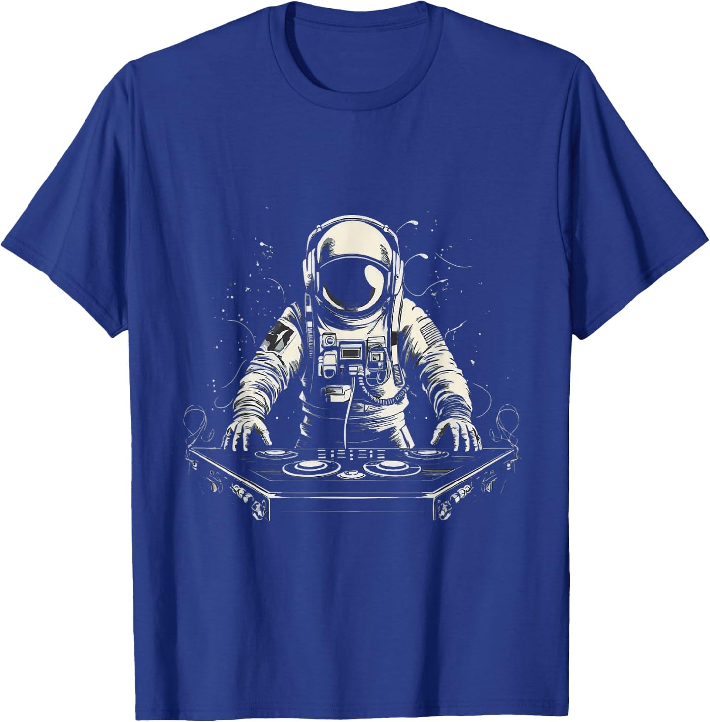 Astronaut DJ In Space T-Shirt - T-Shirt | Royal