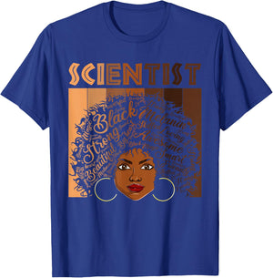 Black Scientists Melanin Women Girl Apparel American African T-Shirt - T-Shirt | Royal