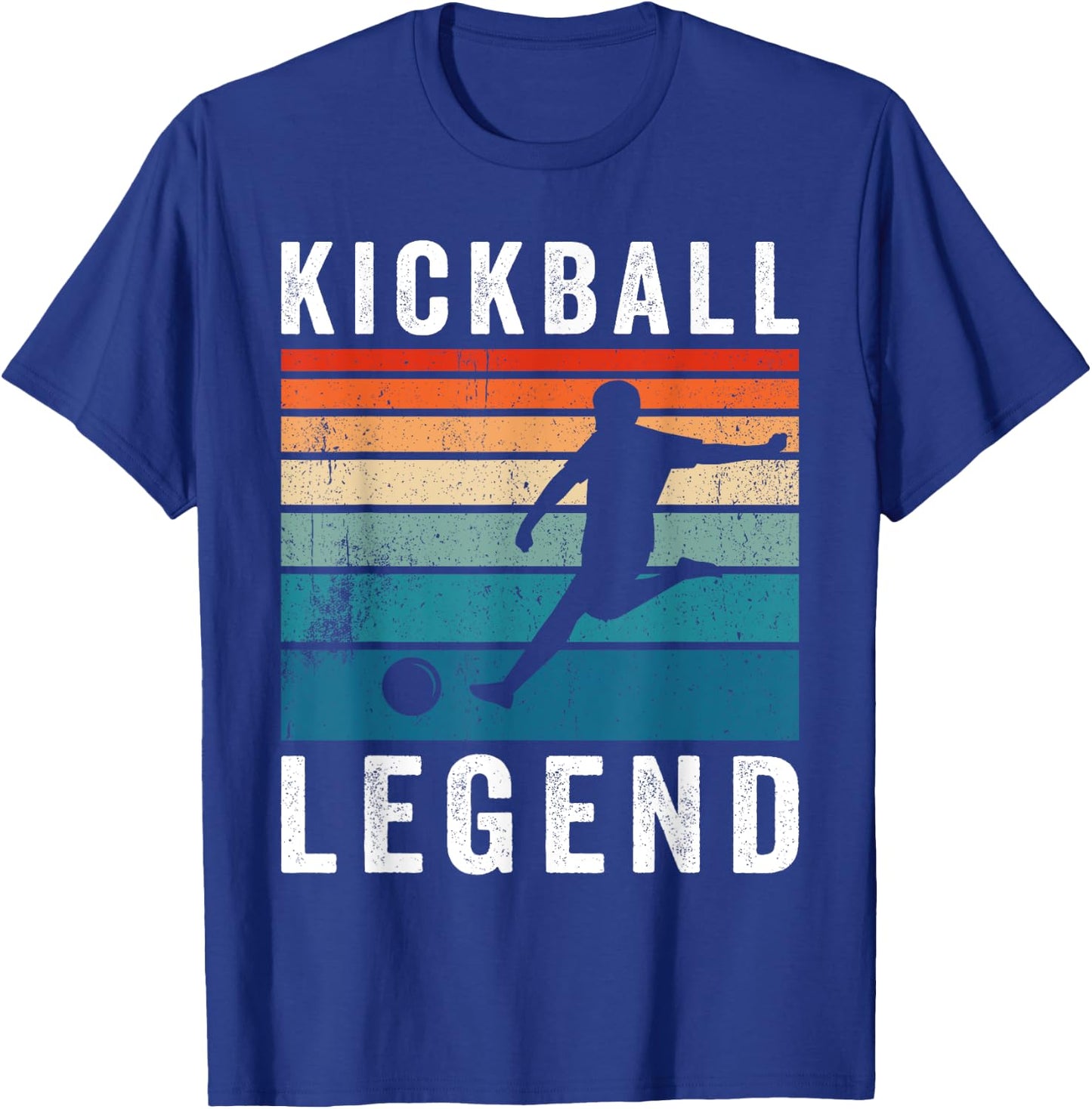 Kickball Legend Funny Kickball Player Retro Kickball T-Shirt - T-Shirt | Royal