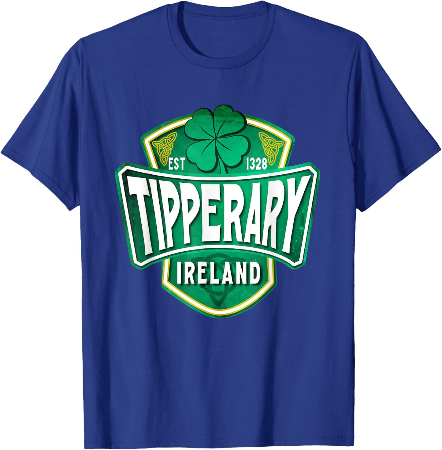 County Tipperary Ireland Irish Gaelic Football Hurling Badge T-Shirt - T-Shirt | Royal