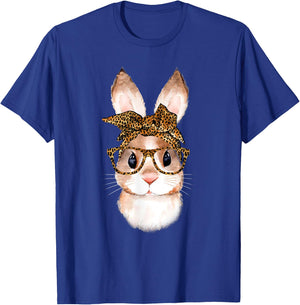 Cute Easter Bunny Mom Easter Leopard Year of the Rabbit T-Shirt - T-Shirt | Royal