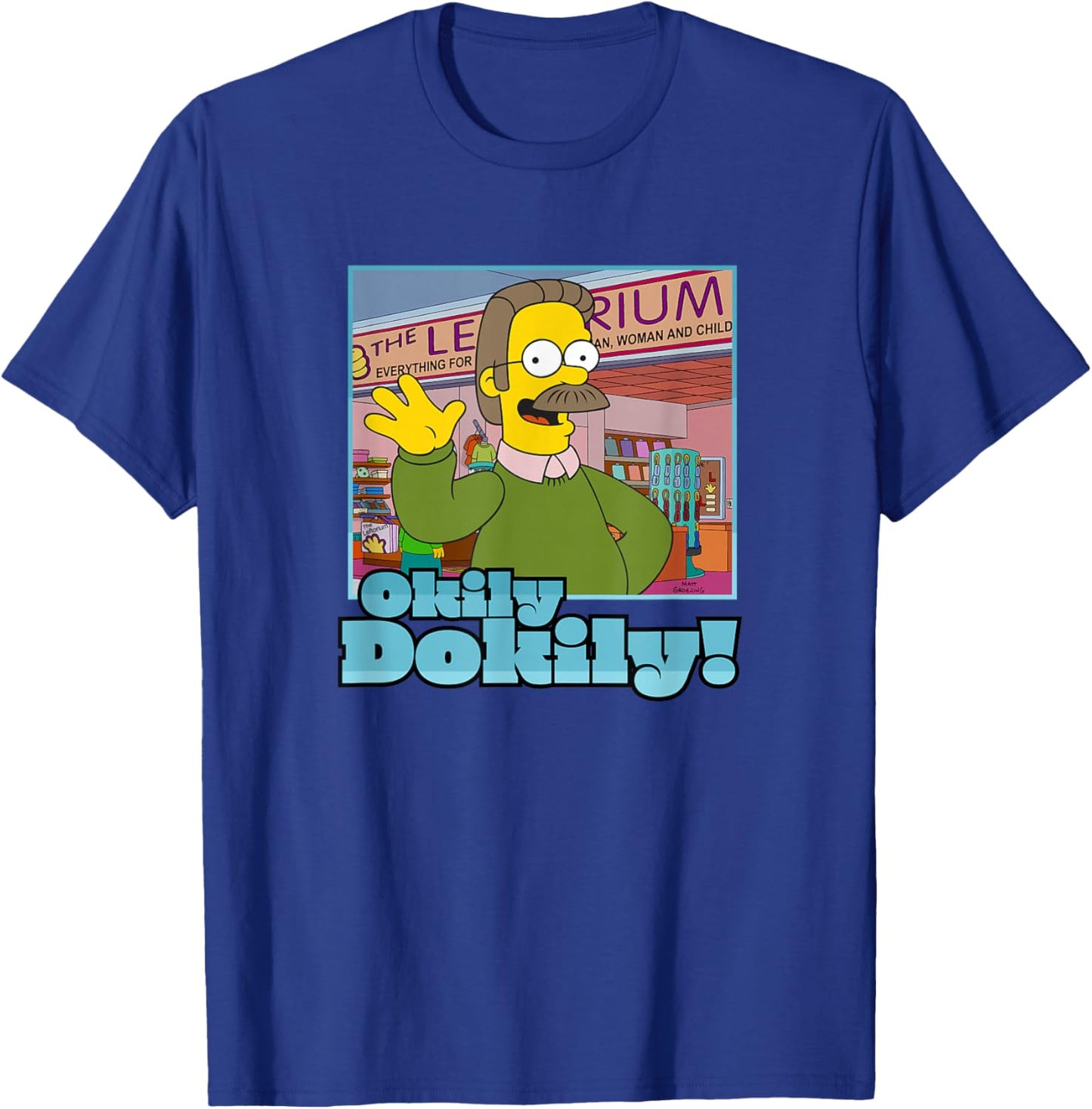 The Simpsons Ned Flanders Okily Dokily T-Shirt - T-Shirt | Royal