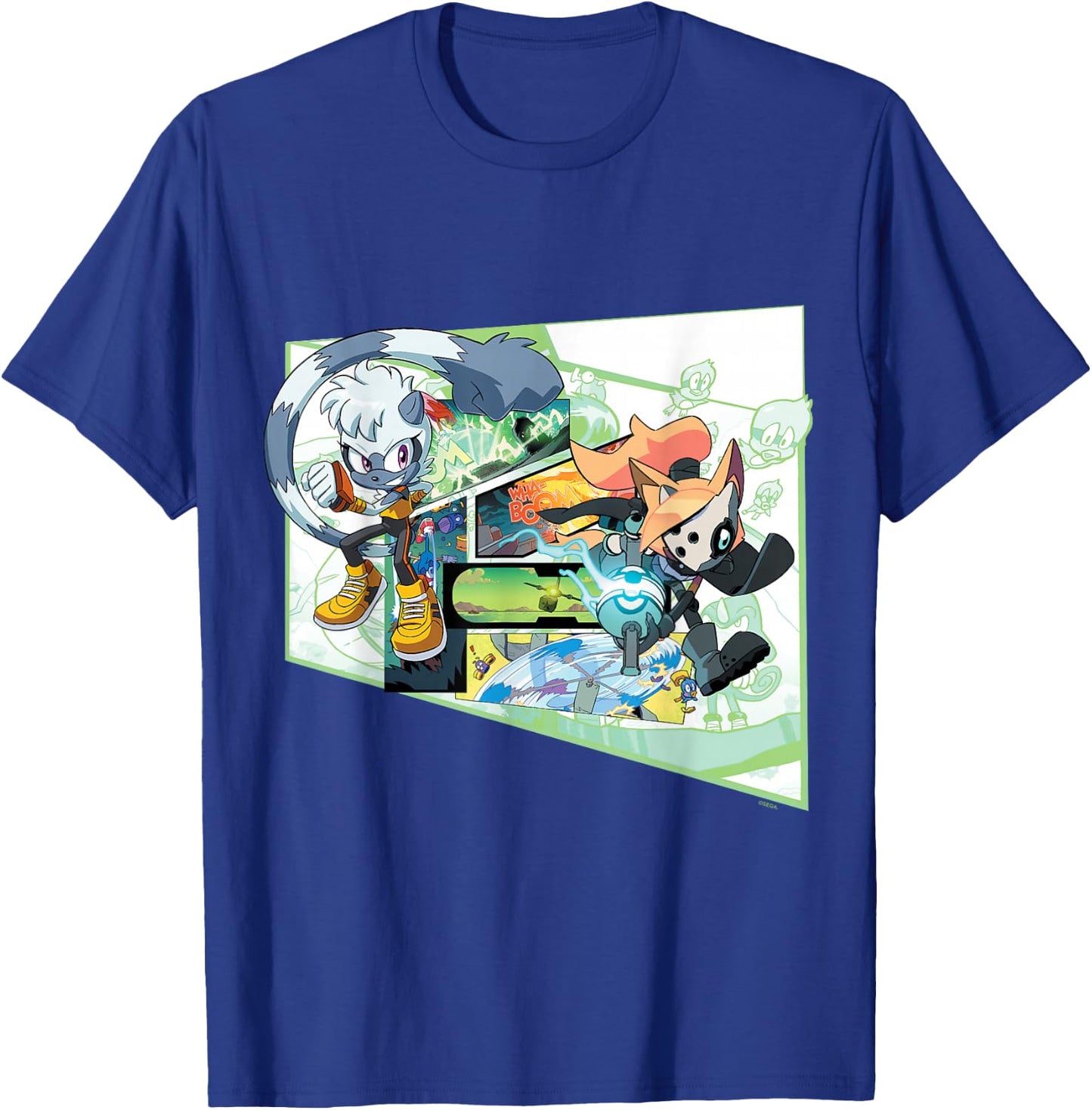 Sonic the Hedgehog Tangle & Whisper Comic T-Shirt - T-Shirt | Royal