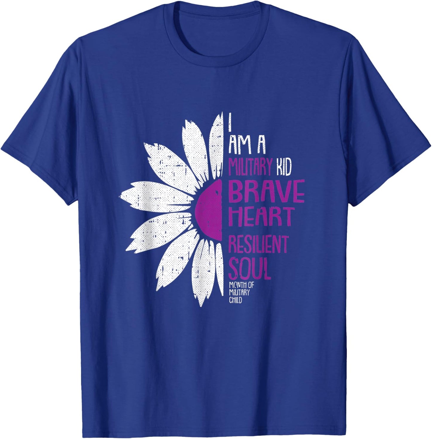 Im A Military Kid Month Of The Military Child Army Soldier T-Shirt - T-Shirt | Royal