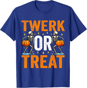 Twerk or Treat Funny Halloween Adults Twerking Women Costume T-Shirt - T-Shirt | Royal
