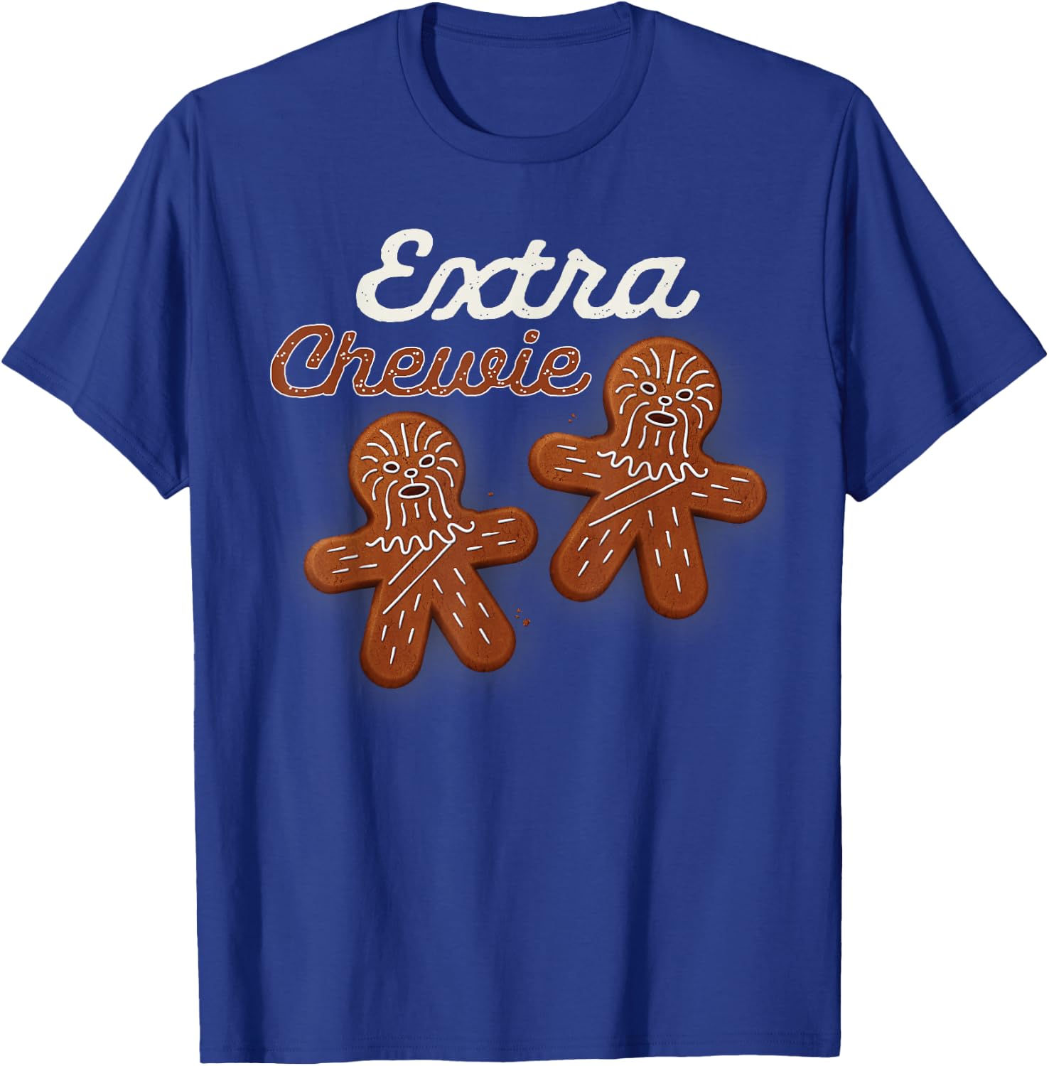 Star Wars Extra Chewie Chewbacca Gingerbread Funny Holiday T-Shirt - T-Shirt | Royal