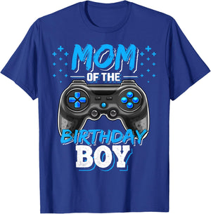 Birthday Party for Mum The Birthday Boy Matching Video Player Birthday Party T-Shirt - T-Shirt | Royal