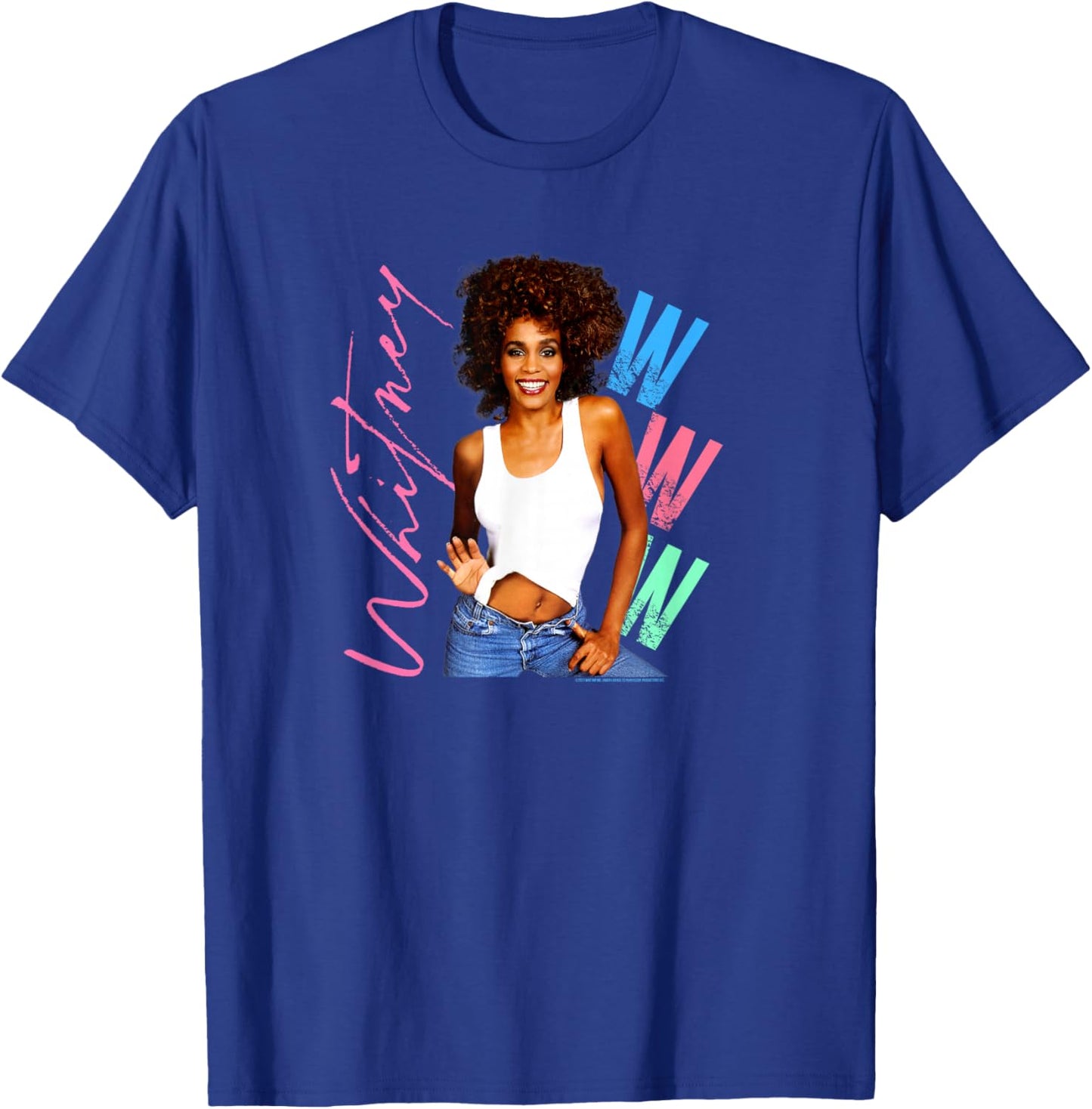 Whitney Houston I Wanna Dance with Somebody Small T-Shirt - T-Shirt | Royal