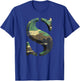 Capital Letter S Stencil Font Army Camo Woodland Camouflage T-Shirt - T-Shirt | Royal