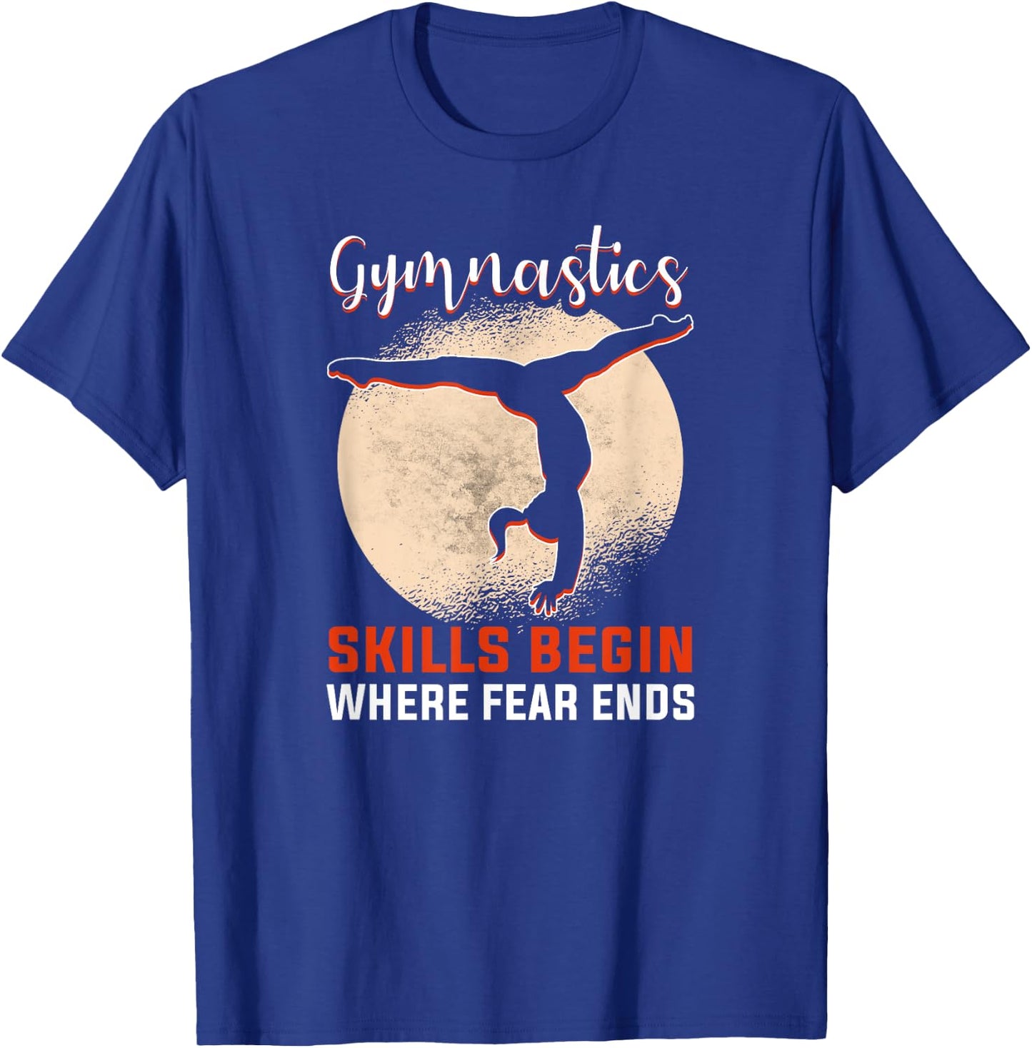 Sports gymnastics and gymnastics team acrobatics trainer gymnastics T-Shirt - T-Shirt | Royal