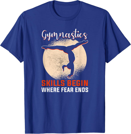 Sports gymnastics and gymnastics team acrobatics trainer gymnastics T-Shirt - T-Shirt | Royal