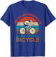 Never Underestimate An Old Guy On A Bicycle Cycling T-Shirt - T-Shirt | Royal
