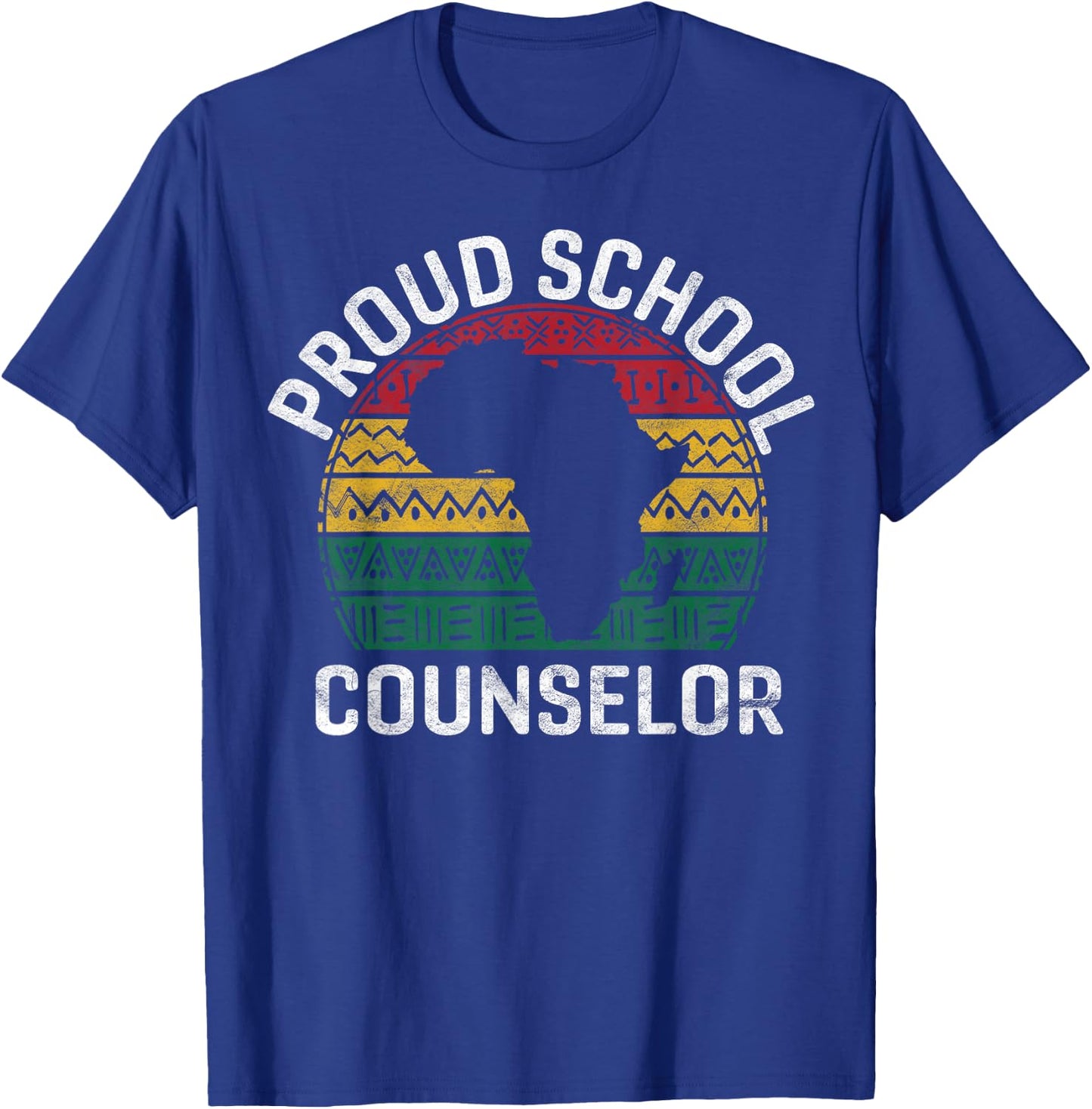 Proud School Counselor Gift Pride Black History Month Pupil T-Shirt - T-Shirt | Royal