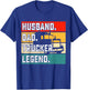 Husband Dad Trucker Legend T-Shirt - T-Shirt | Royal