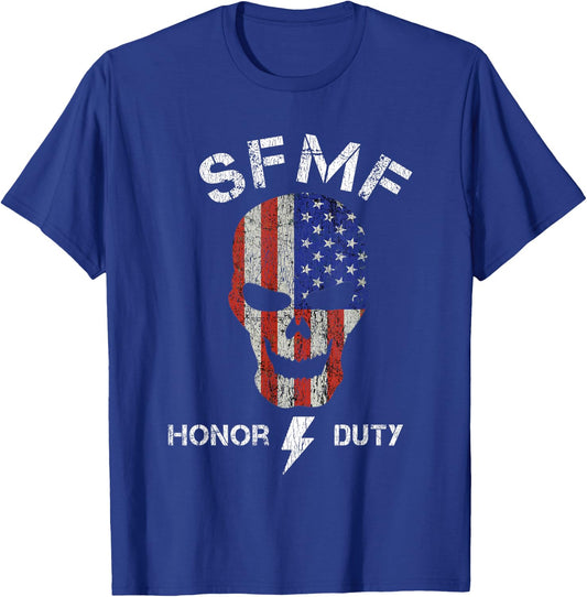 SFMF Funny Military Jarhead Jargon Honor Duty USA T-Shirt - T-Shirt | Royal