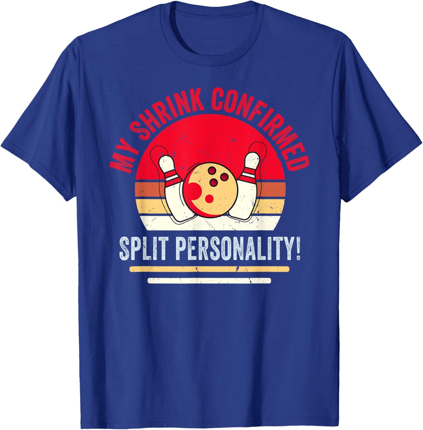 Bowler - My Shrink Confirmed - Split Personality T-Shirt - T-Shirt | Royal