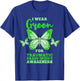 I Wear Green For Traumatic Brain Injury TBI Awareness T-Shirt - T-Shirt | Royal