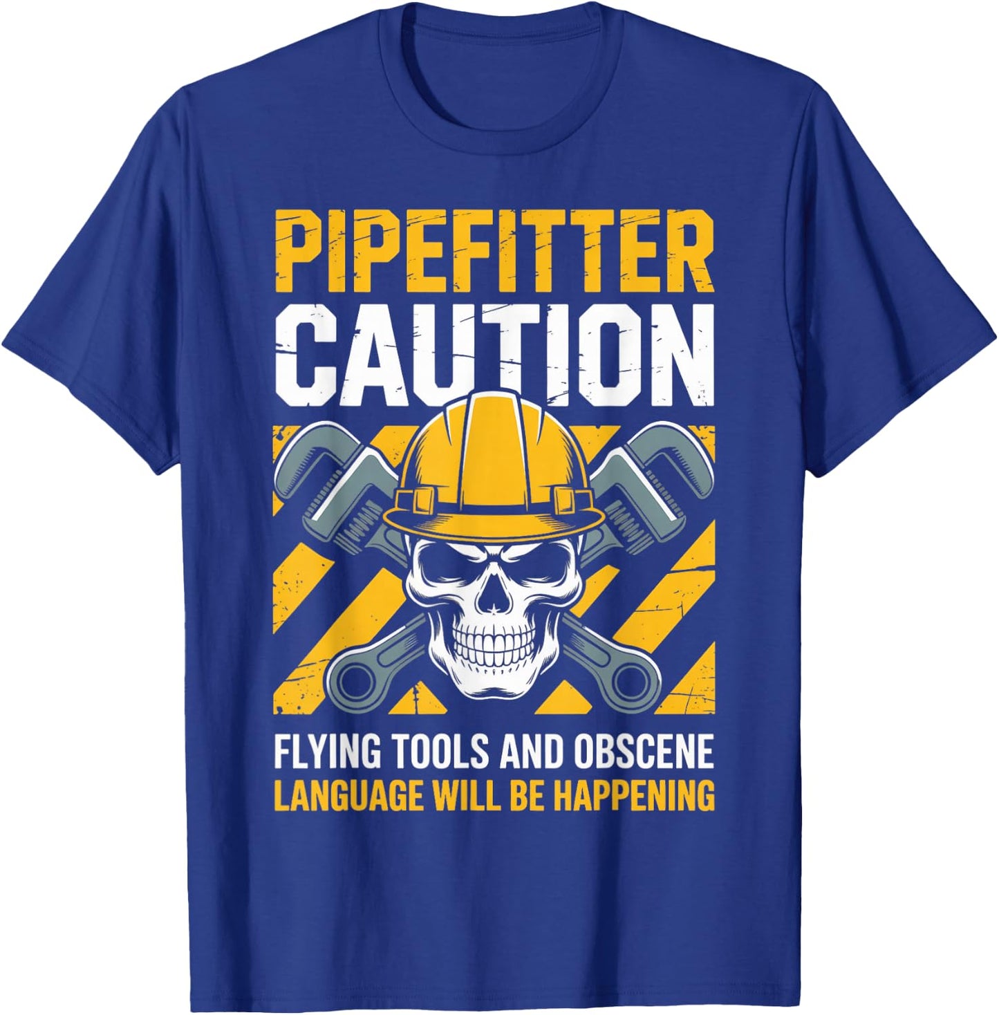 Flying Tools Pipefitting Handyman Plumbing Pipefitter T-Shirt - T-Shirt | Royal