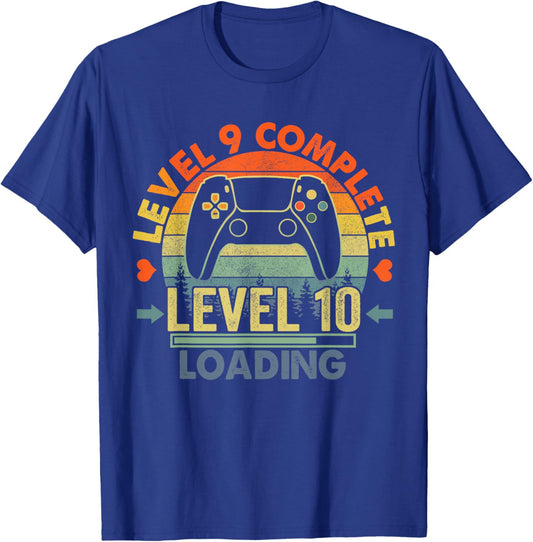 Level 9 Complete 9 Anniversary Gift 9th Wedding Anniversary T-Shirt - T-Shirt | Royal