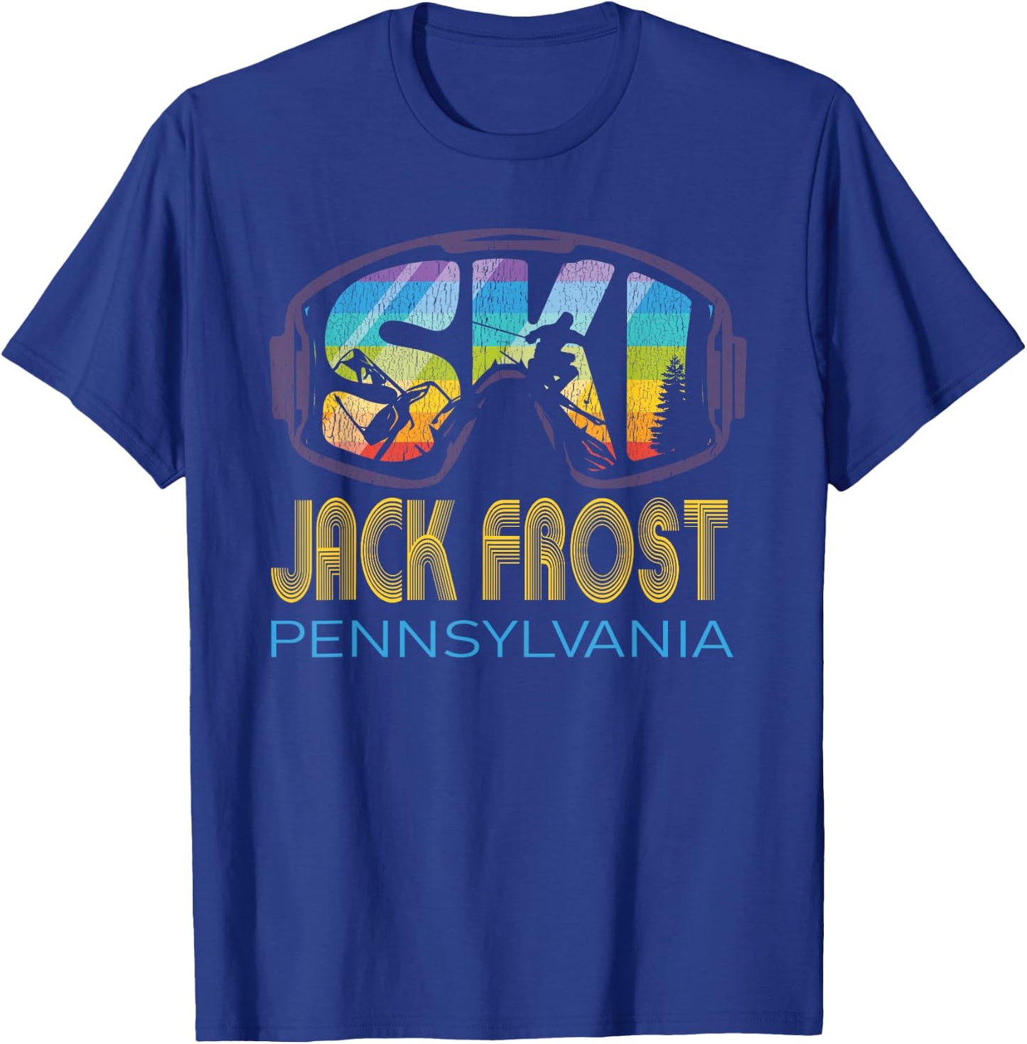 Ski Jack Frost Pennsylvania Skiing Vacation T-Shirt - T-Shirt | Royal