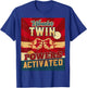 Wonder Twin Powers Activated Twins Sibling Children Son Twin T-Shirt - T-Shirt | Royal