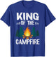 King Of The Campfire Happy Hiking Cousin Camp Funny Camping T-Shirt - T-Shirt | Royal
