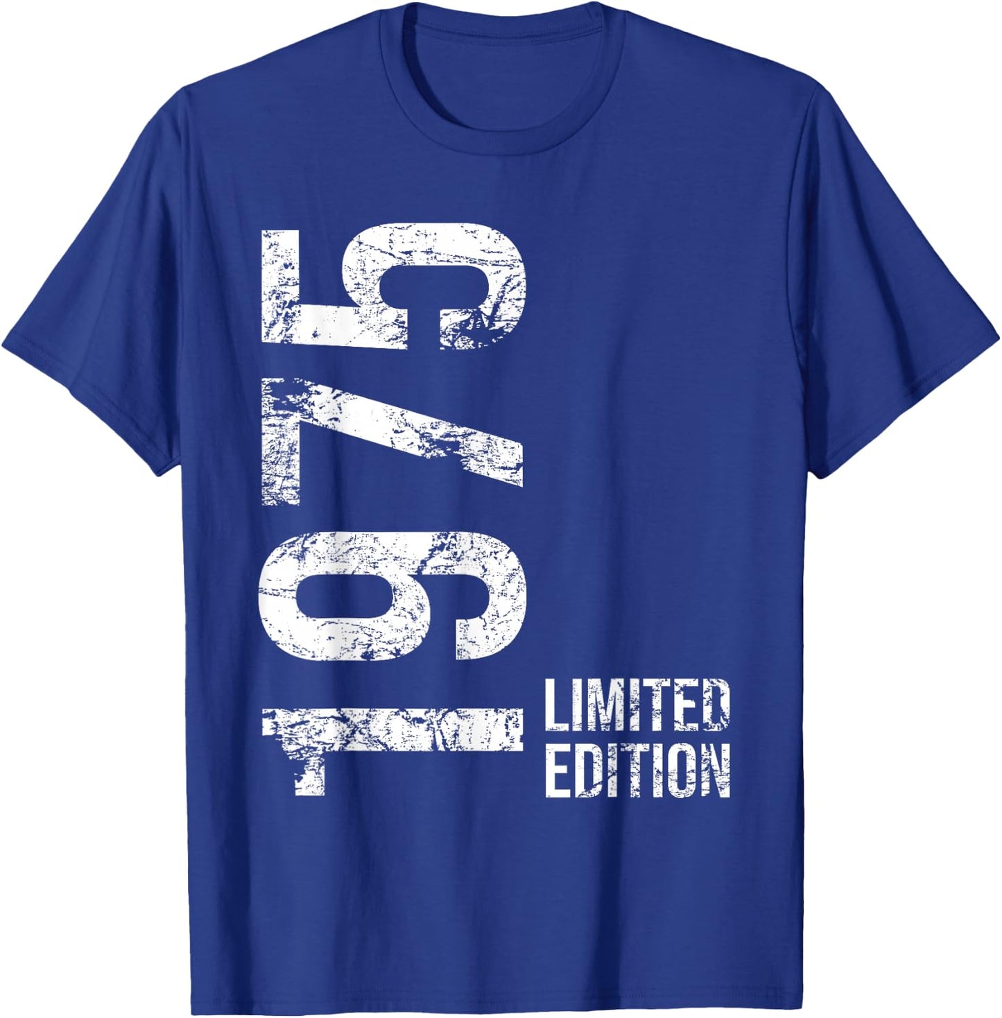 50th Birthday 50 Years Old Man Woman Vintage 1975 T-Shirt - T-Shirt | Royal