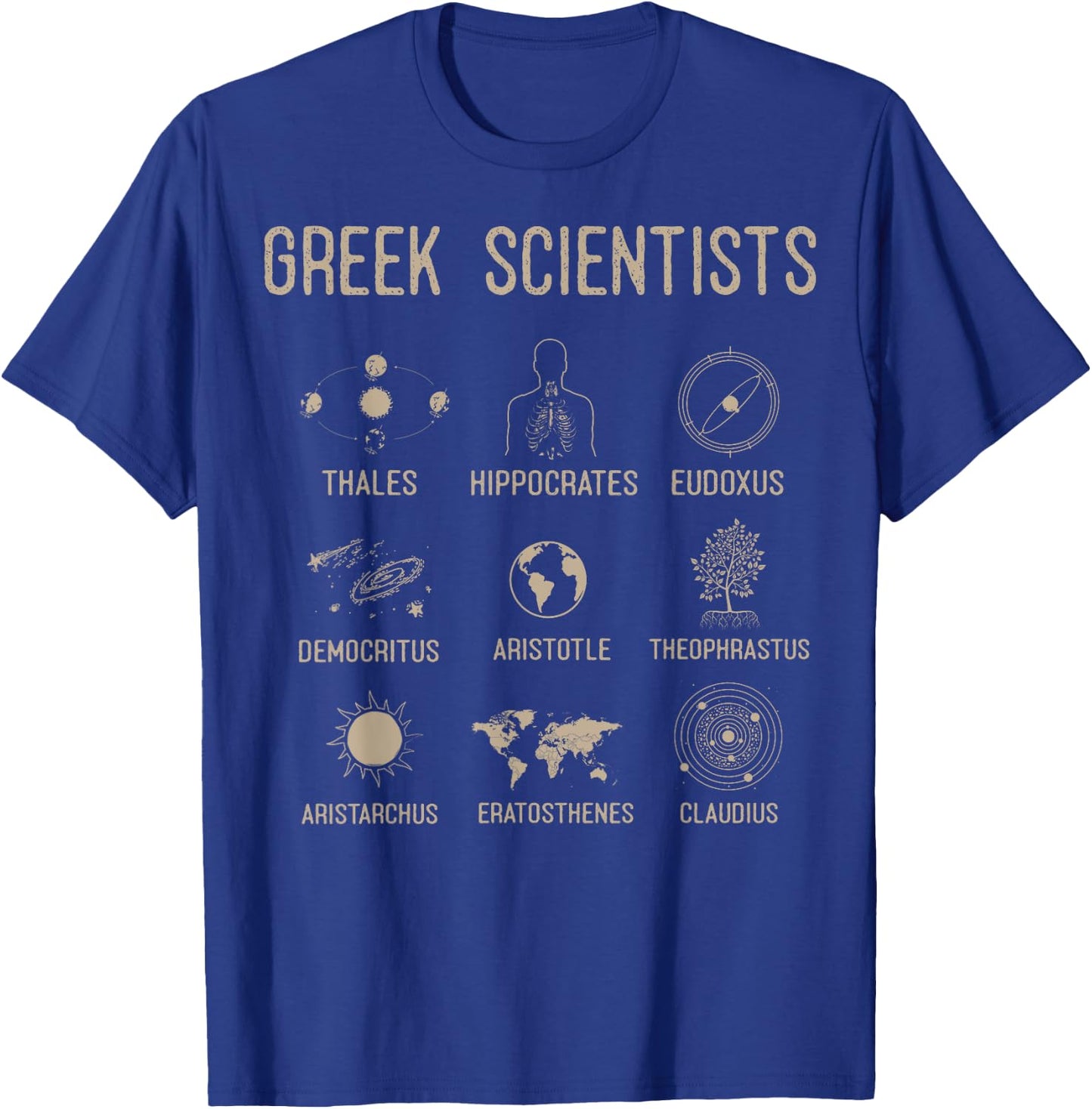 Greek Scientist Shirt, Aristotle & Thales Science T-Shirt - T-Shirt | Royal