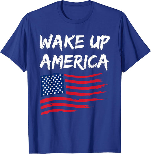 Wake Up America T-Shirt - T-Shirt | Royal