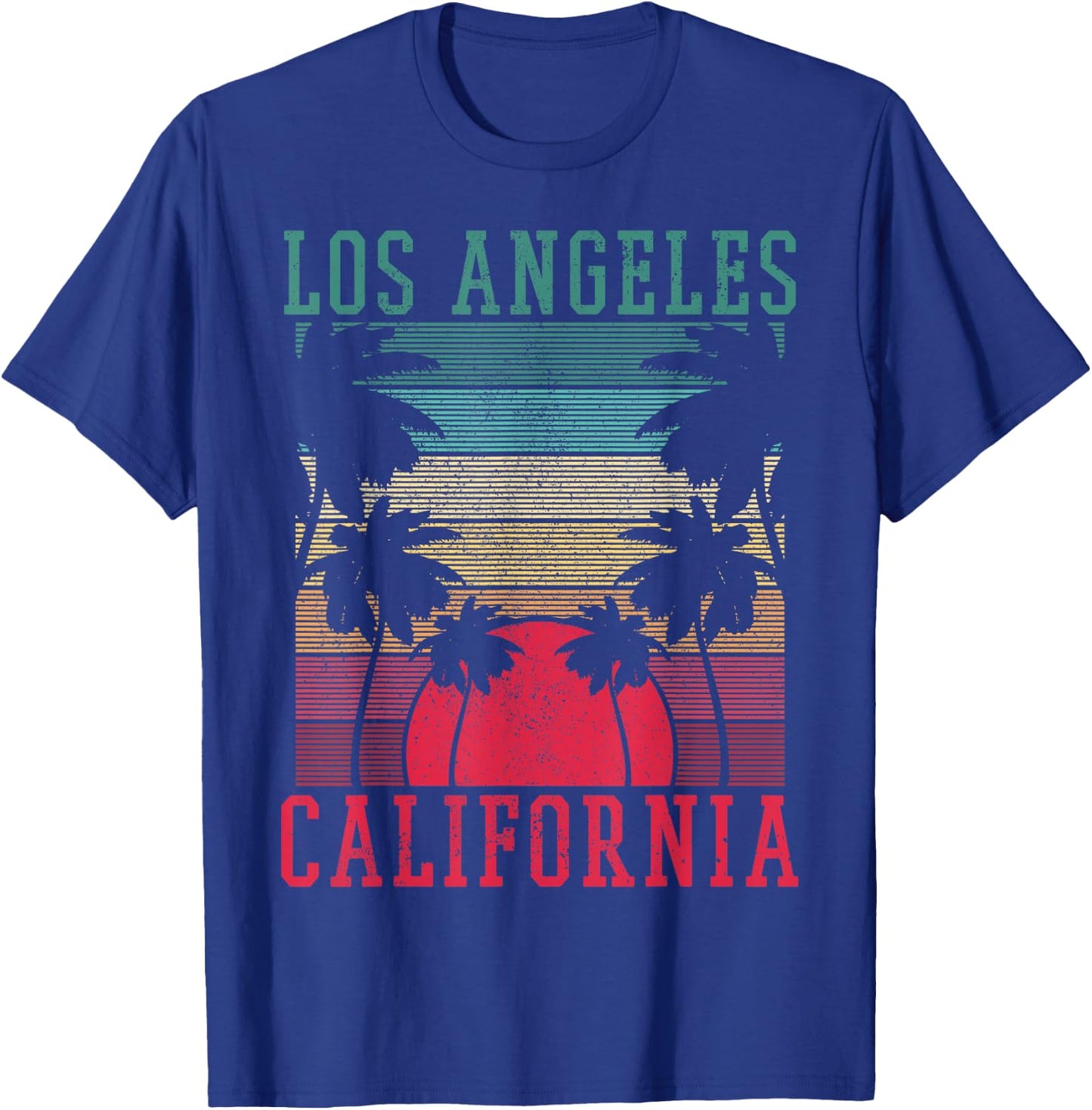 Los Angeles Vintage California USA America Souvenir T-Shirt - T-Shirt | Royal