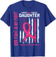 Her Fight Is My Fight Wear Pink Daughter Breast Cancer Flag T-Shirt - T-Shirt | Royal