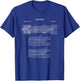 Vintage Slide Rule Shirt - Engineer Mechanical Calculator T-Shirt - T-Shirt | Royal