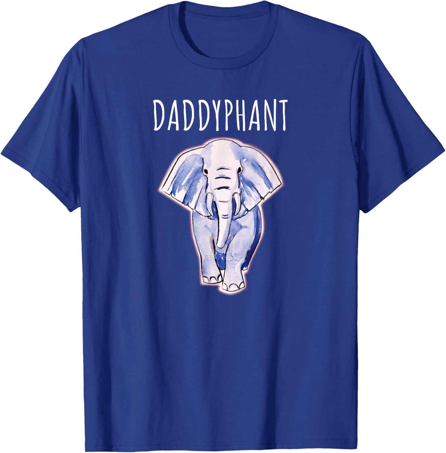 Dad Shirt Daddyphant Elephant Cool Dads Fathers Day Gift T-Shirt - T-Shirt | Royal