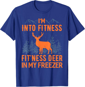 Fitness Deer in my Freezer Shirt Deer Shirts Deer Hunting T-Shirt - T-Shirt | Royal