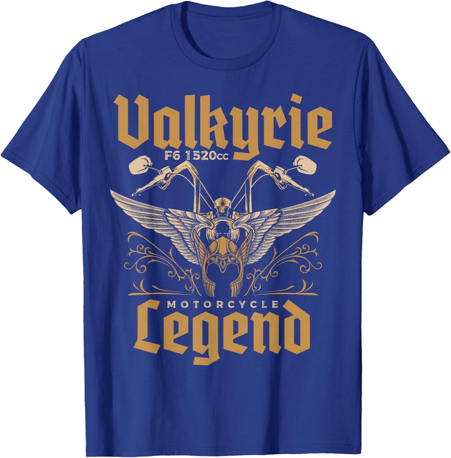 Valkyrie F6 1520cc Motorcycle Legend Biker T-Shirt - T-Shirt | Royal