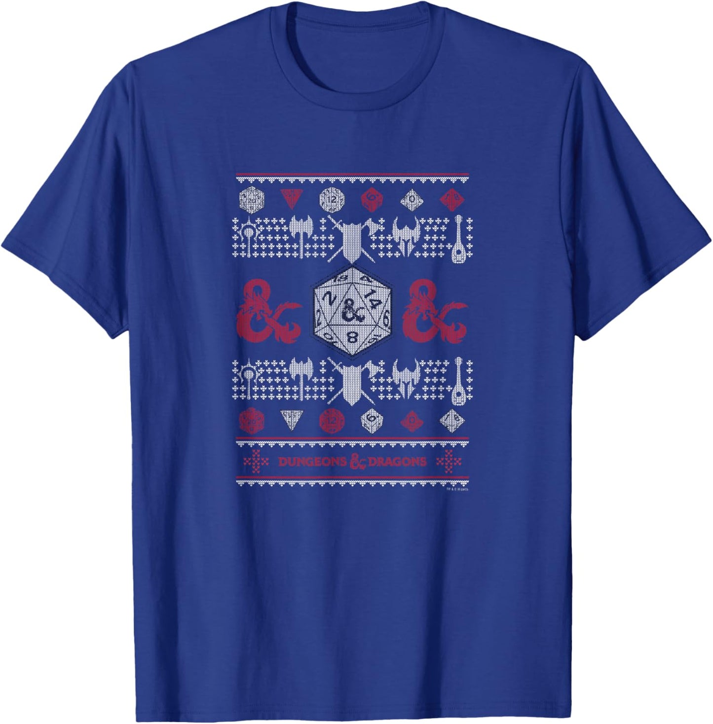 Dungeons & Dragons Ugly Christmas T-Shirt - T-Shirt | Royal