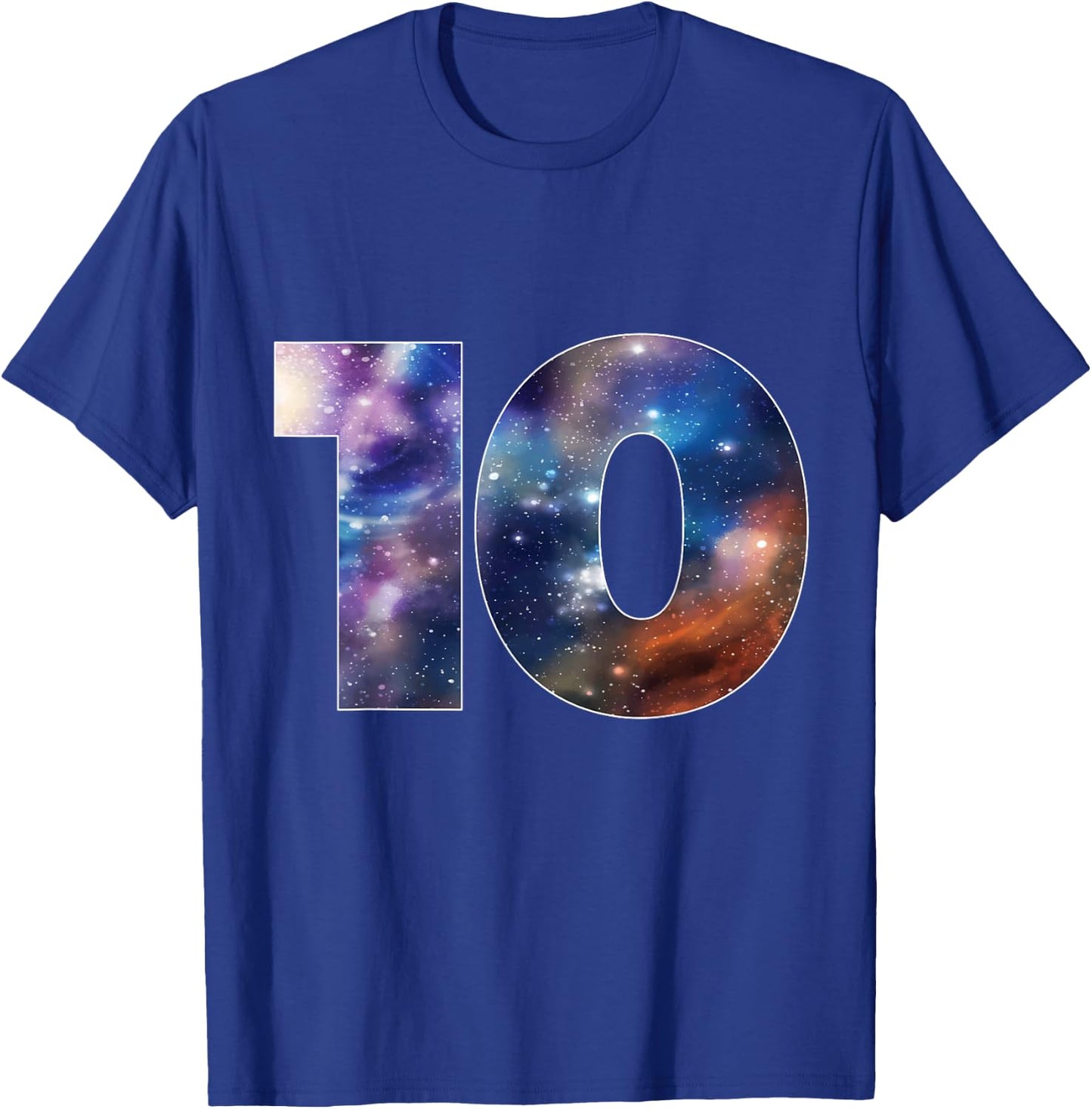Galaxy 10 Year Old 10th Birthday Space Themed Astronaut Boy T-Shirt - T-Shirt | Royal