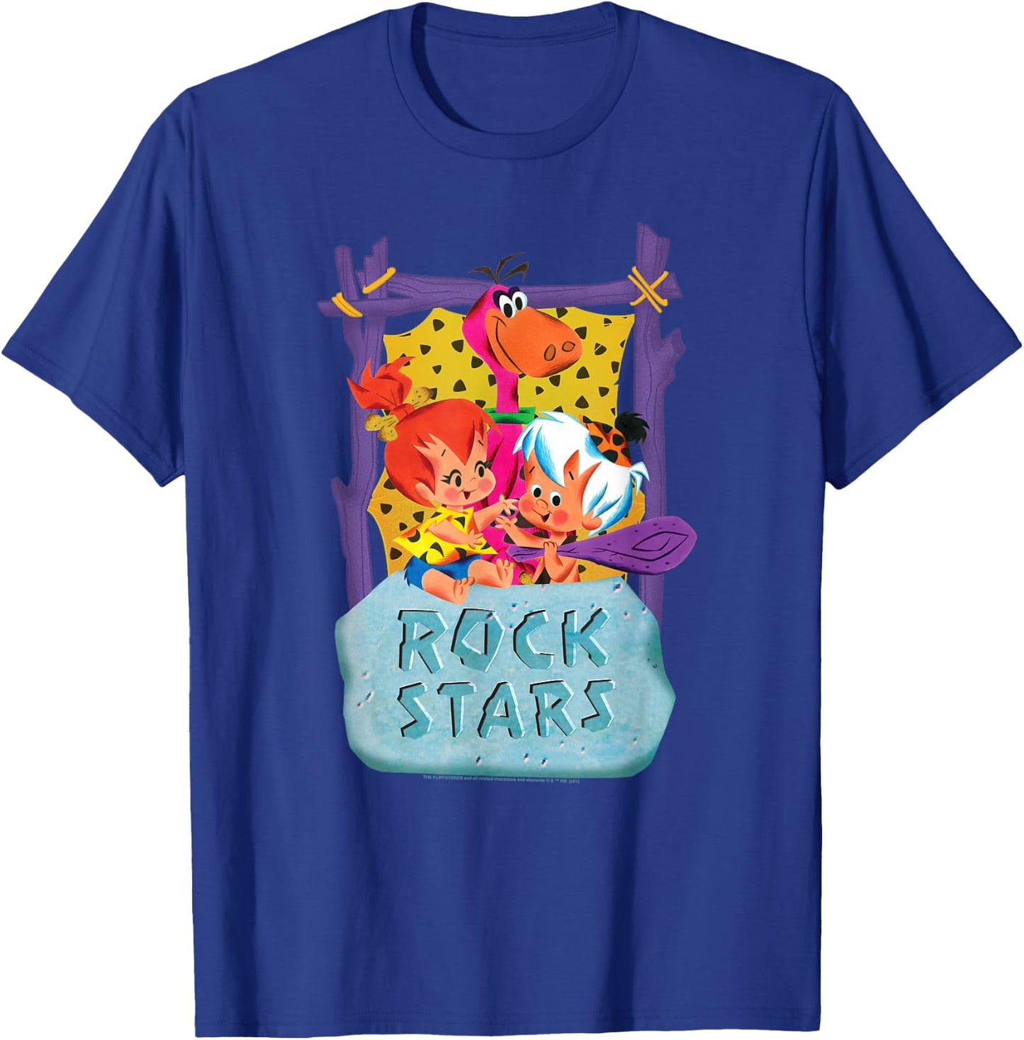 The Flintstones Pebbles and Bam Bam Rock Stars T-Shirt - T-Shirt | Royal