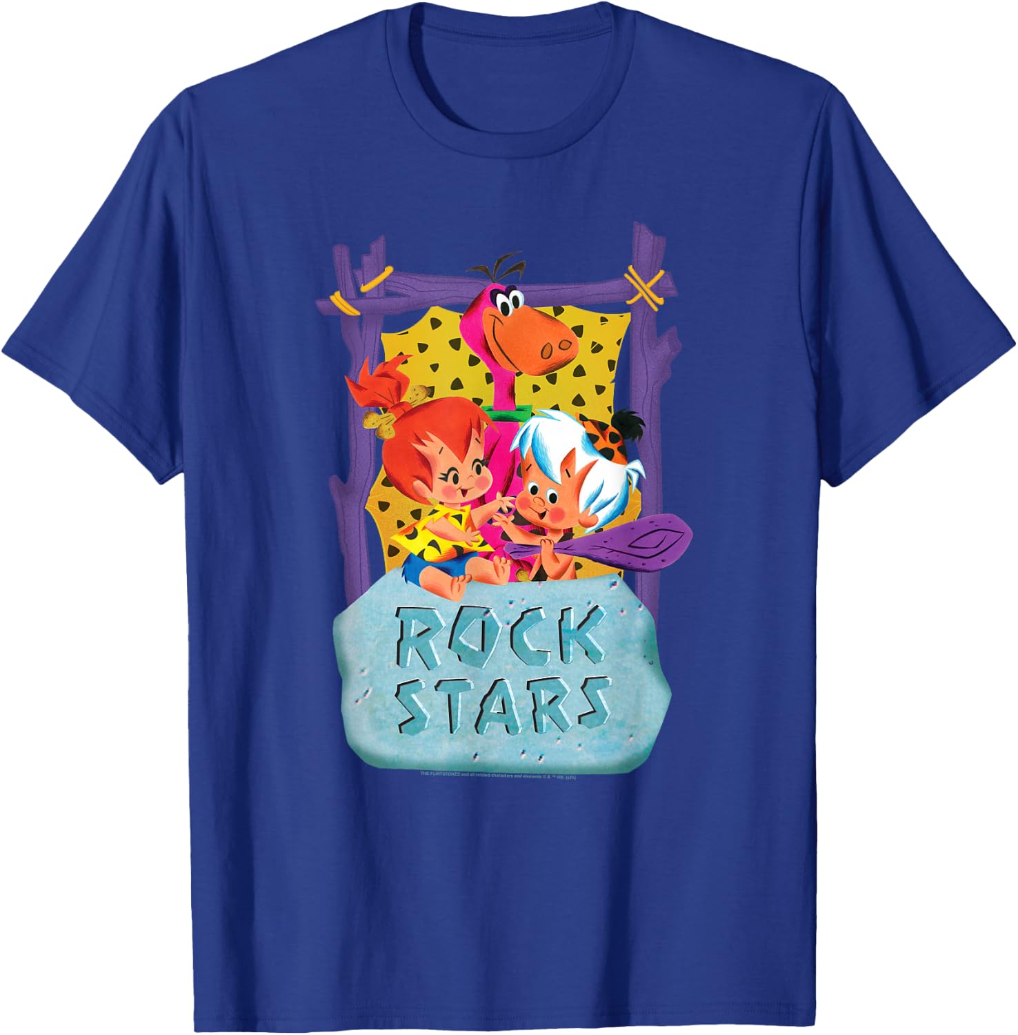 The Flintstones Pebbles and Bam Bam Rock Stars T-Shirt - T-Shirt | Royal